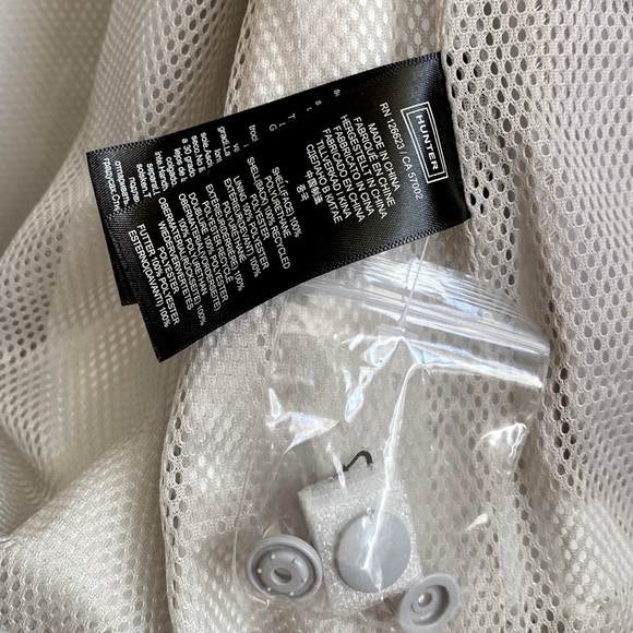 NWT🍁HUNTER Mens’ Original Rain Jacket Patter Gray-Size Large - Picture 10 of 16